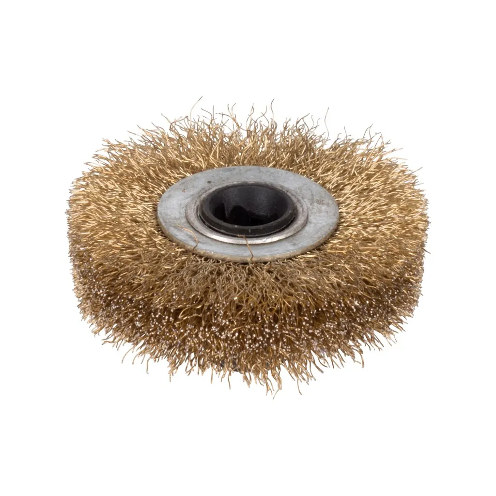 Messingbørste - Ø 60 x 10 mm