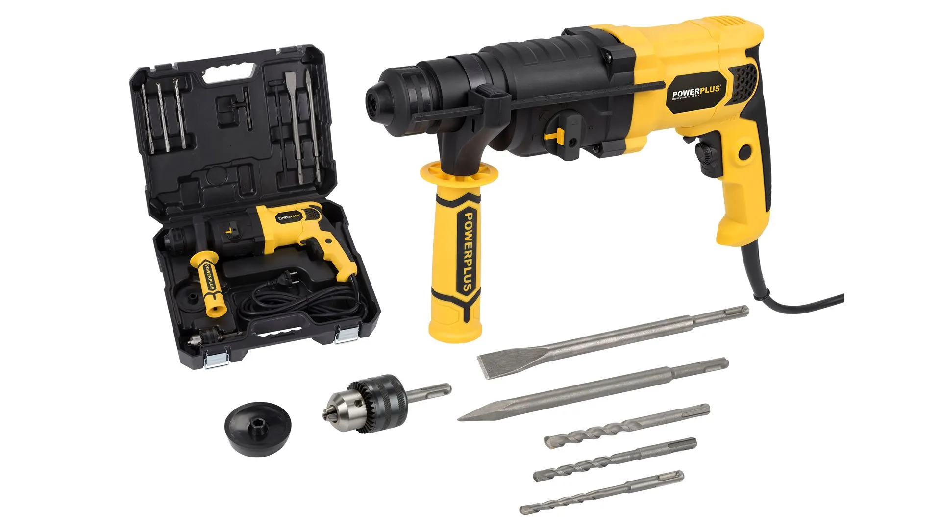 Borhammer 750 watt+ SDS bor og meisler