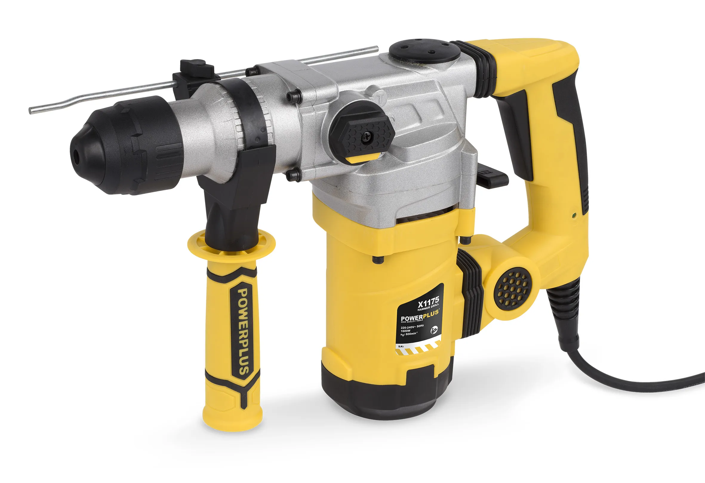 Borhammer 1600 watt+ SDS bor og meisler