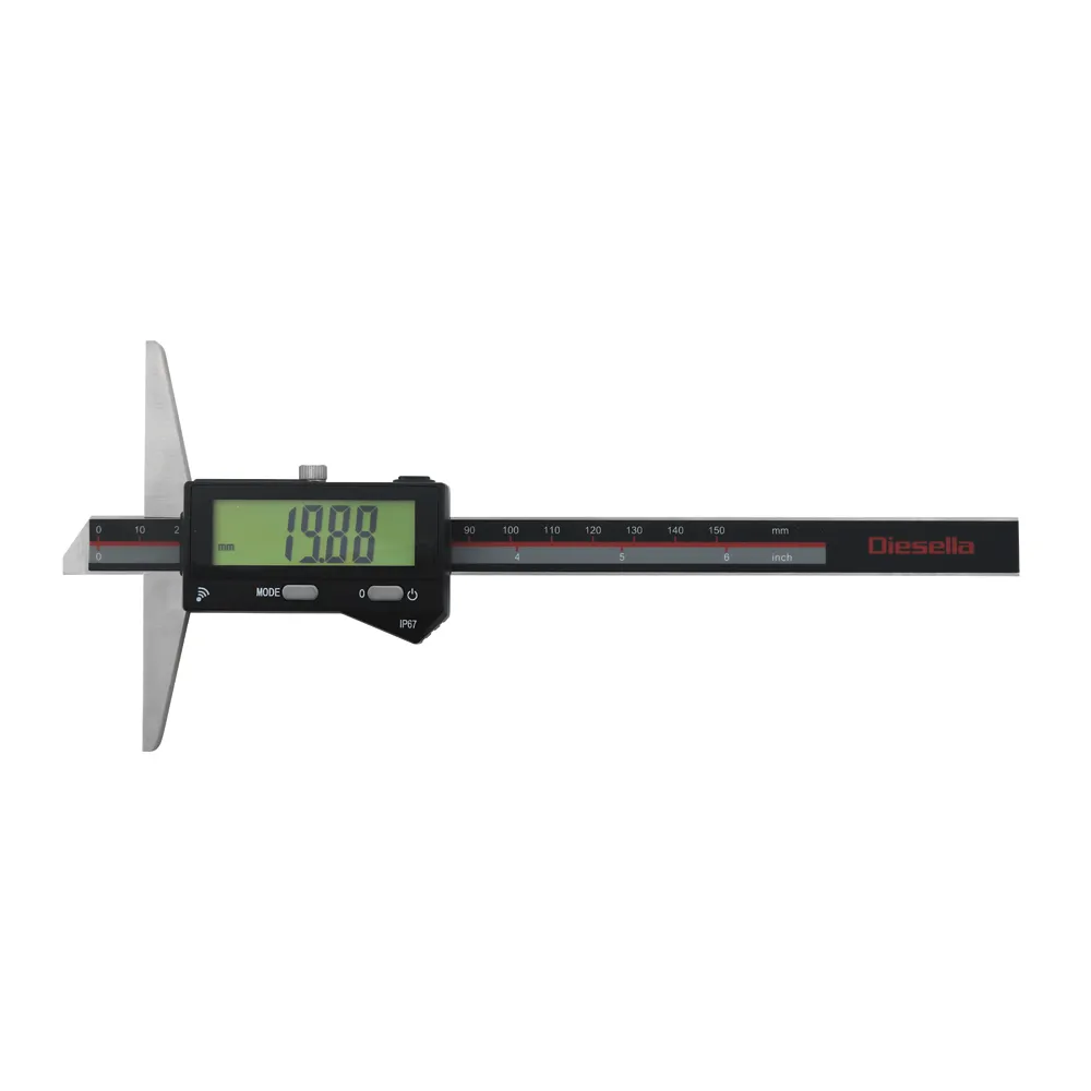 Digital Dybdemåler 0-150x0,01 mm IP67 DIN862 med Bluetooth
