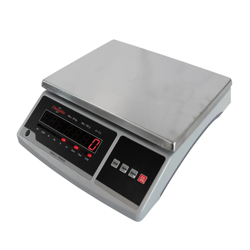 Bordvekt 15 kg / inndeling 2,0 g med LED-display