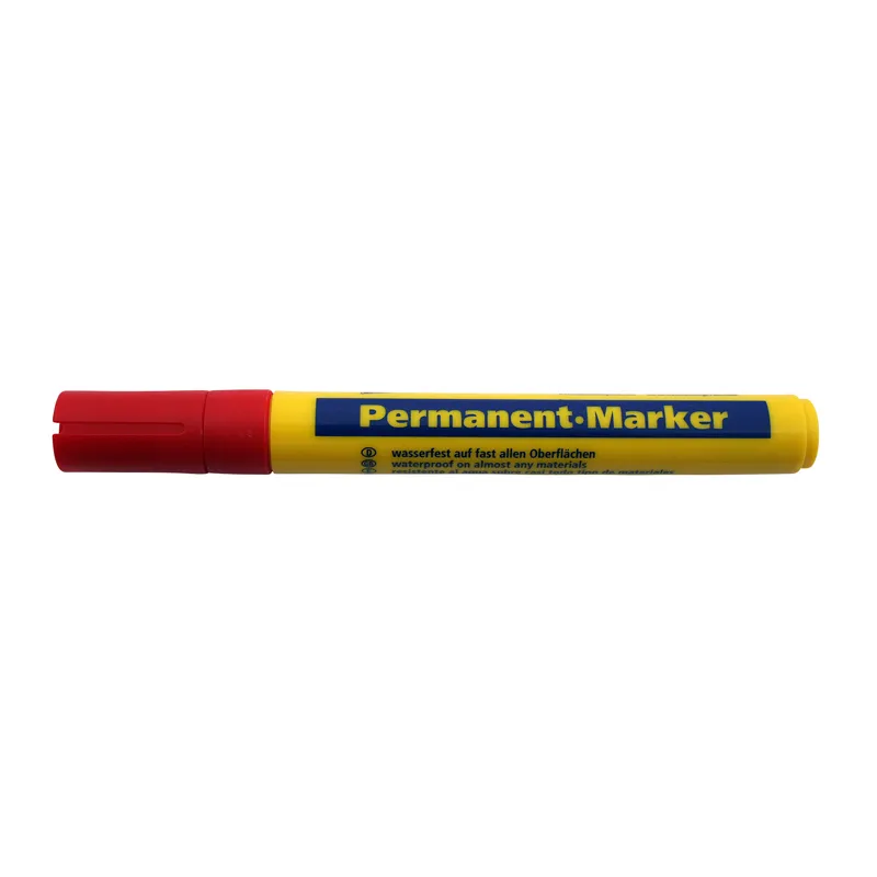 Permanent merkepenn 1,5-3,0 mm RØD rund spiss (modell 0594)