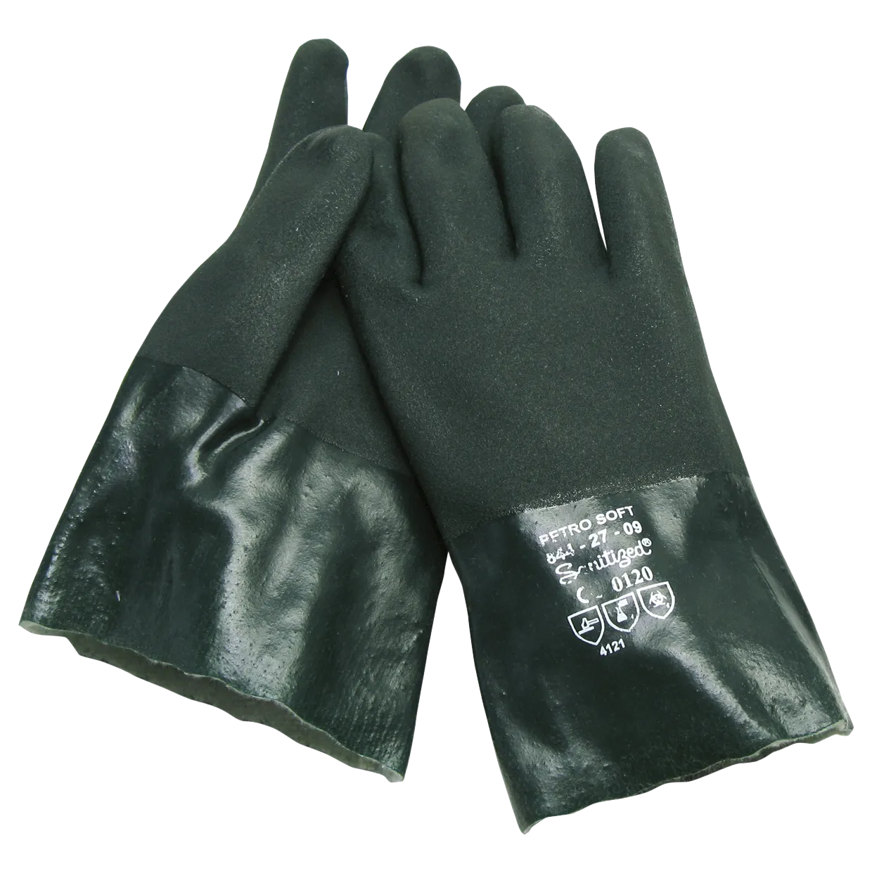 Petro soft PVC heldyppet hanske 35 cm str 10