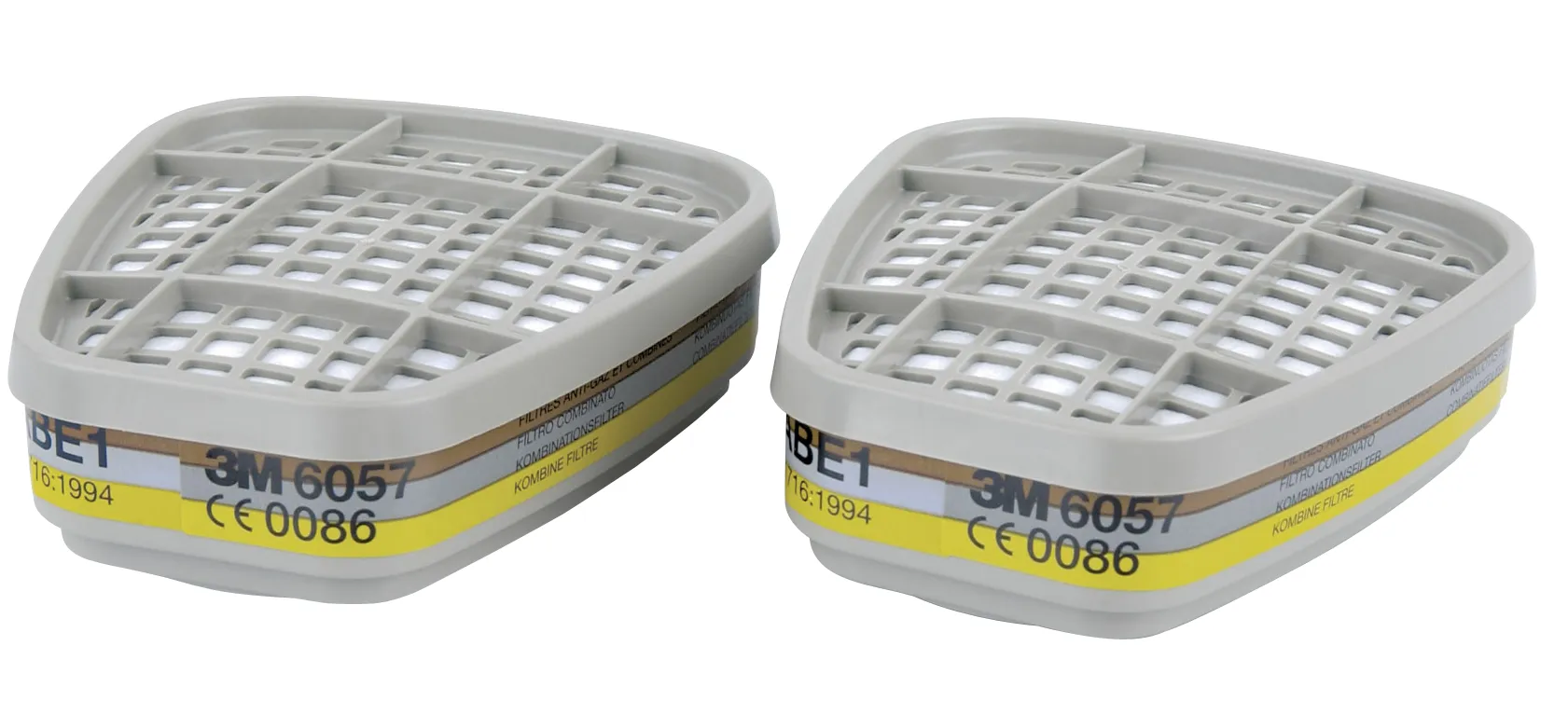Gassfilter 3M 6057 ABE1 til hel- og halvmaske 6000/7000