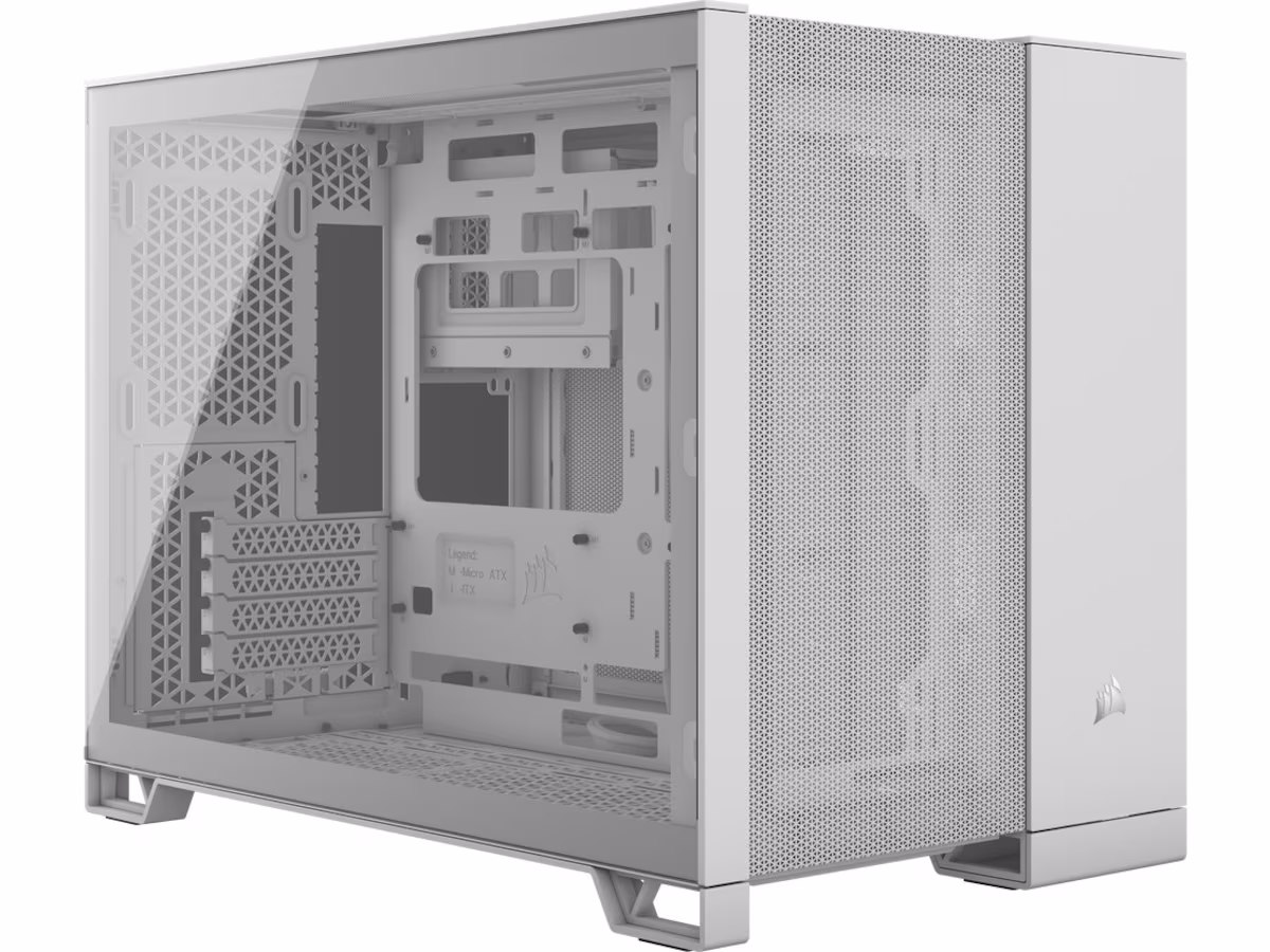 Corsair 2500D Airflow - Dual Chamber - Kabinett - Minitower - Hvit