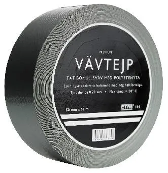 Tape bygg vev 114 50mmx10m sil