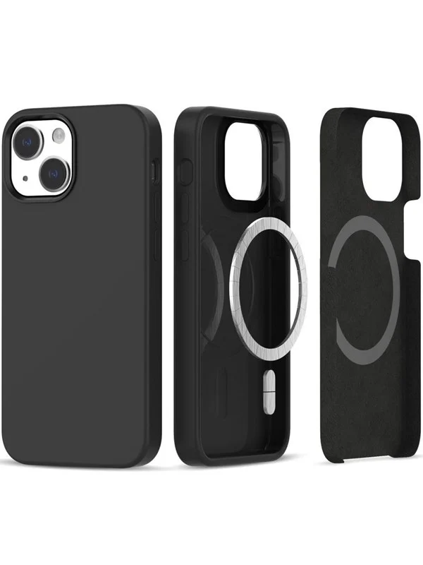 Tech-Protect Silicone MagSafe Case for iPhone 13 / 14 - Black