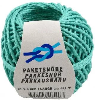 Snøre husholdning 1,5x40m grønn