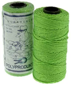 Murersnor polyester neongrønn
