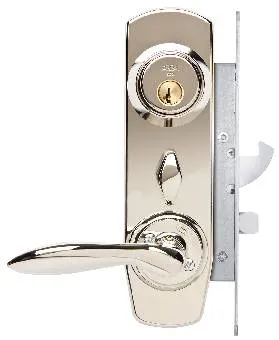 Låsesett inngang d12 k1 nikkel