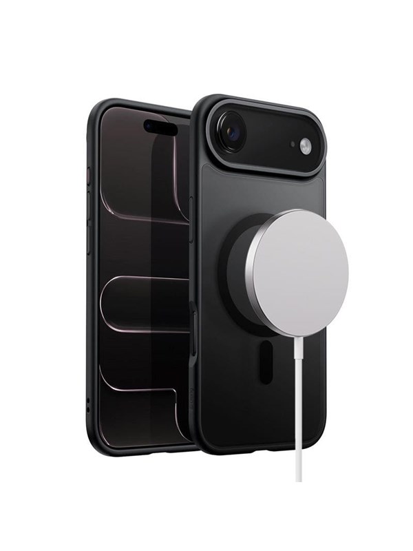 CRONG Hybrid Frost MAG Cover - MagSafe iPhone Air Case (Black)