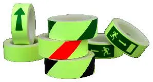 Tape reflekterende 40mm gul/sort