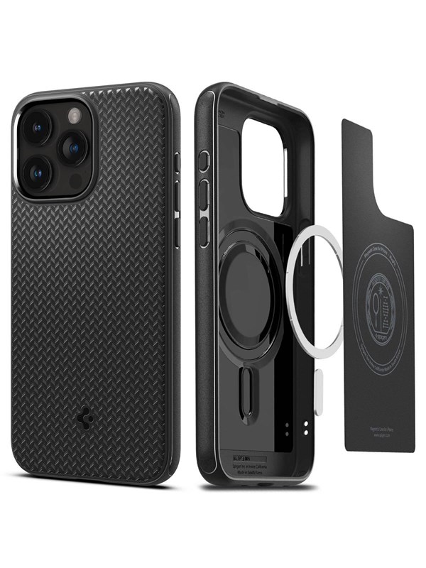 Spigen Mag Armor MagSafe - matte black - iPhone 15 Pro