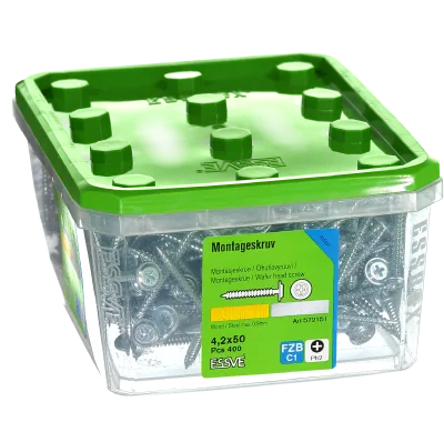 Monteringsskrue 4,2x50 elforzinket-400