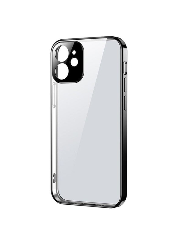 Joyroom New Beauty Series ultra thin case with electroplated frame for iPhone 12 Pro black (JR-BP743)