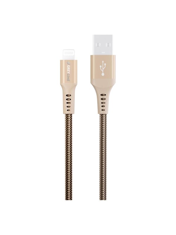 GreyLime Braided USB-A to Lightning Cable Beige 0.5 m