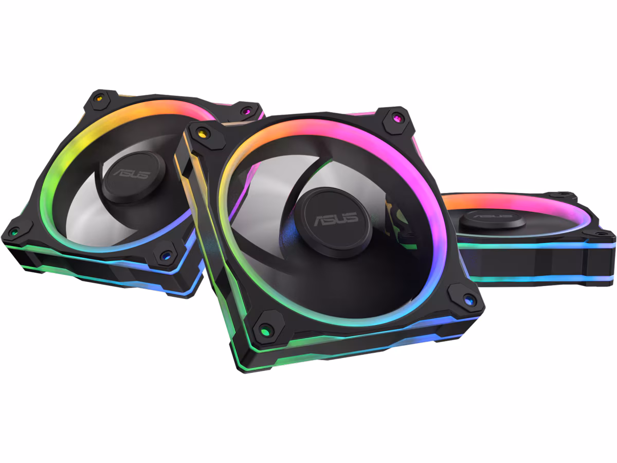 ASUS Prime MR120 Fan ARGB Black 3in1 - Svart med RGB LED-lys