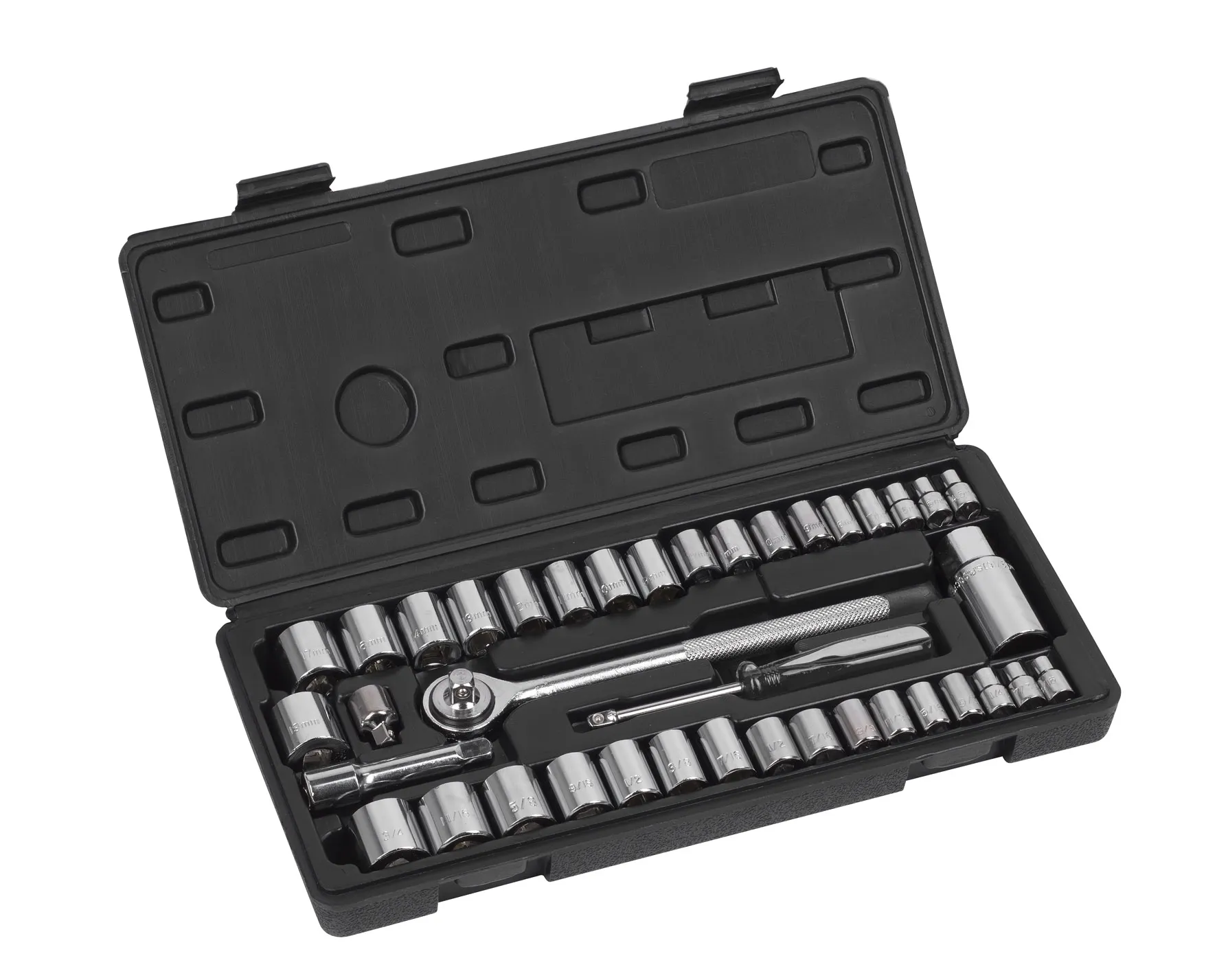 Topnøkkelsett 3/8" 39 deler