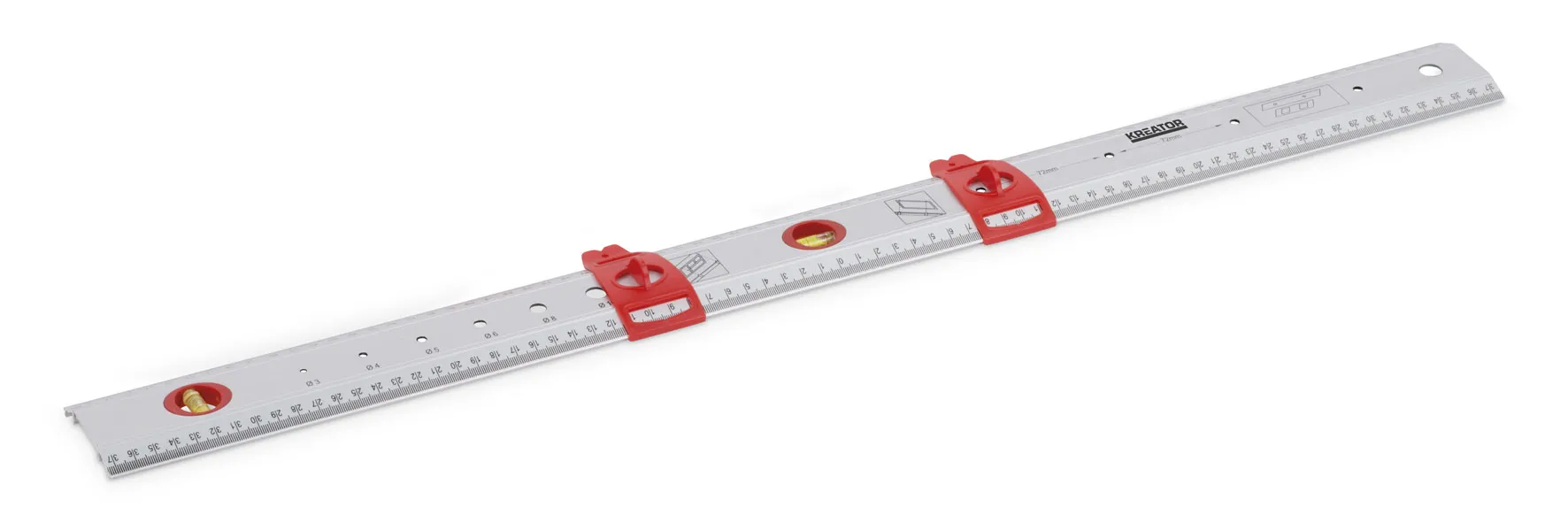 Linjal 750 mm - aluminium