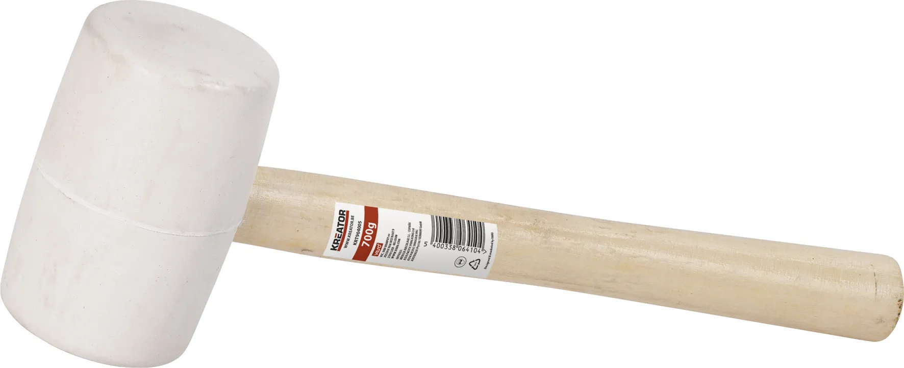 Gummiklubbe hvit 900 gram