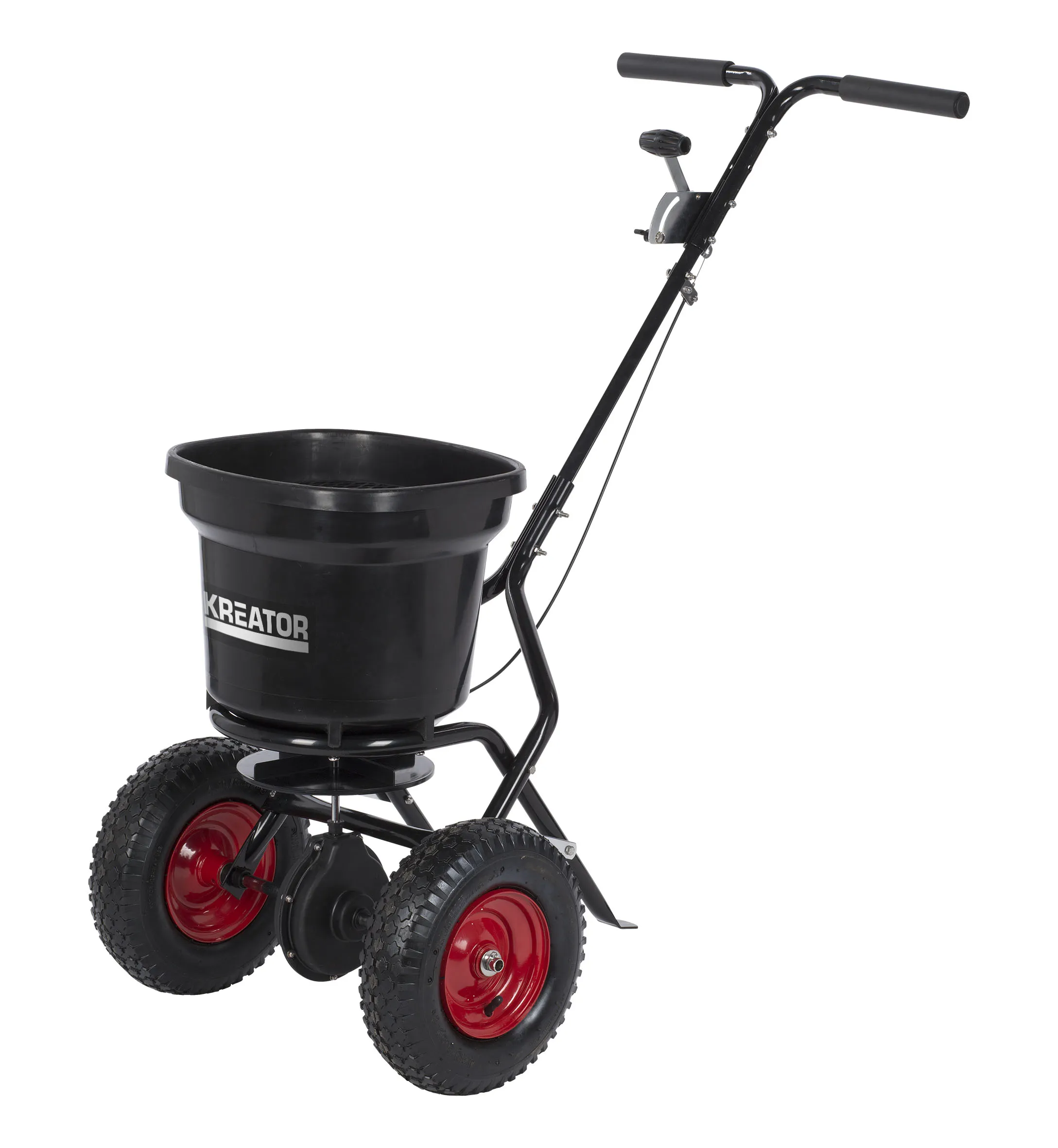 Salt- og gjødselspreder med rotering 23 kg.