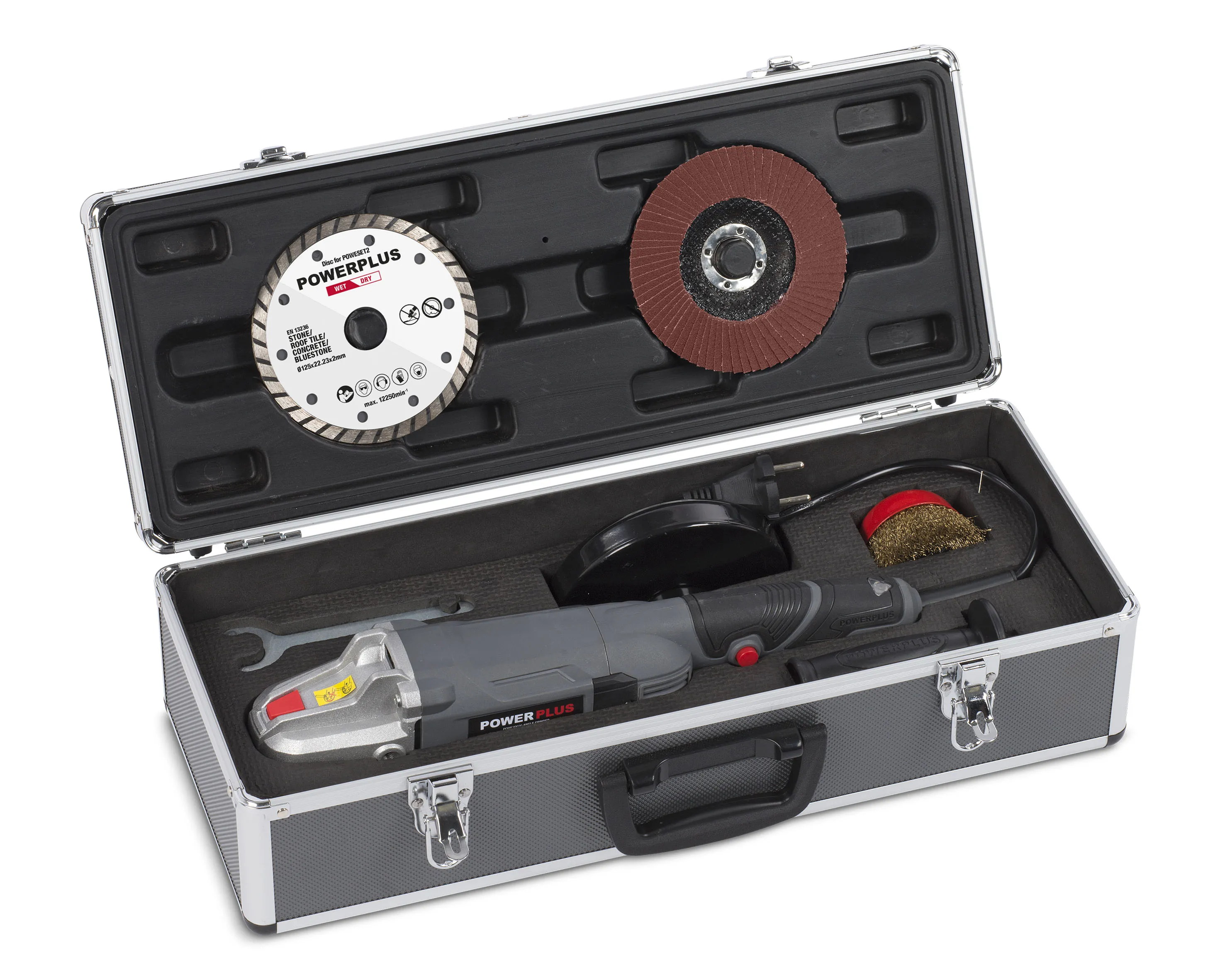 Vinkelsliper 900 watt 125mm i koffert