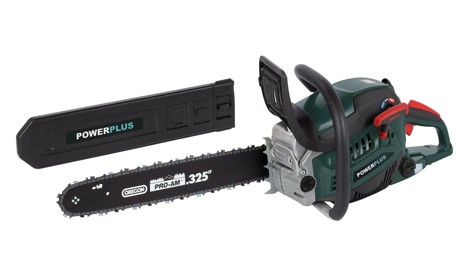 Bensin motorsag 45.4cc - 450 mm Powerplus