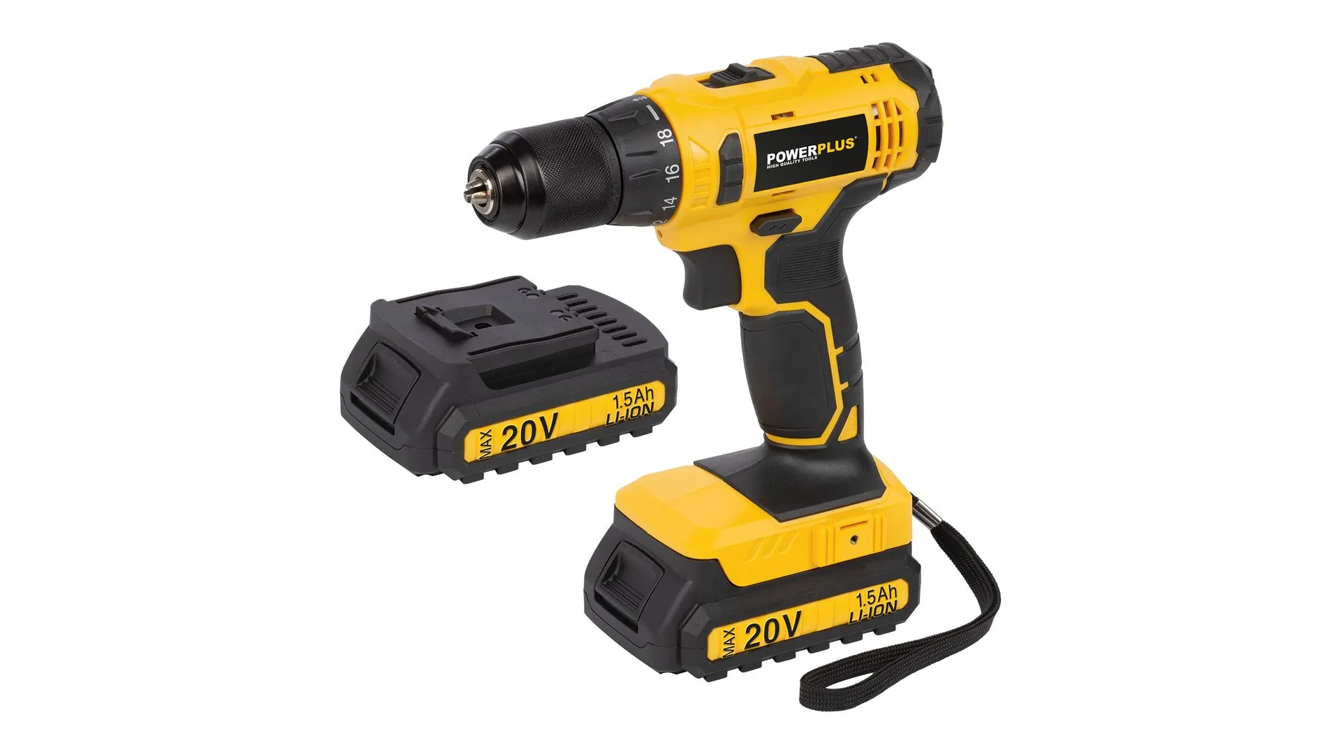 Skruemaskin 20 Volt + 2 batterier