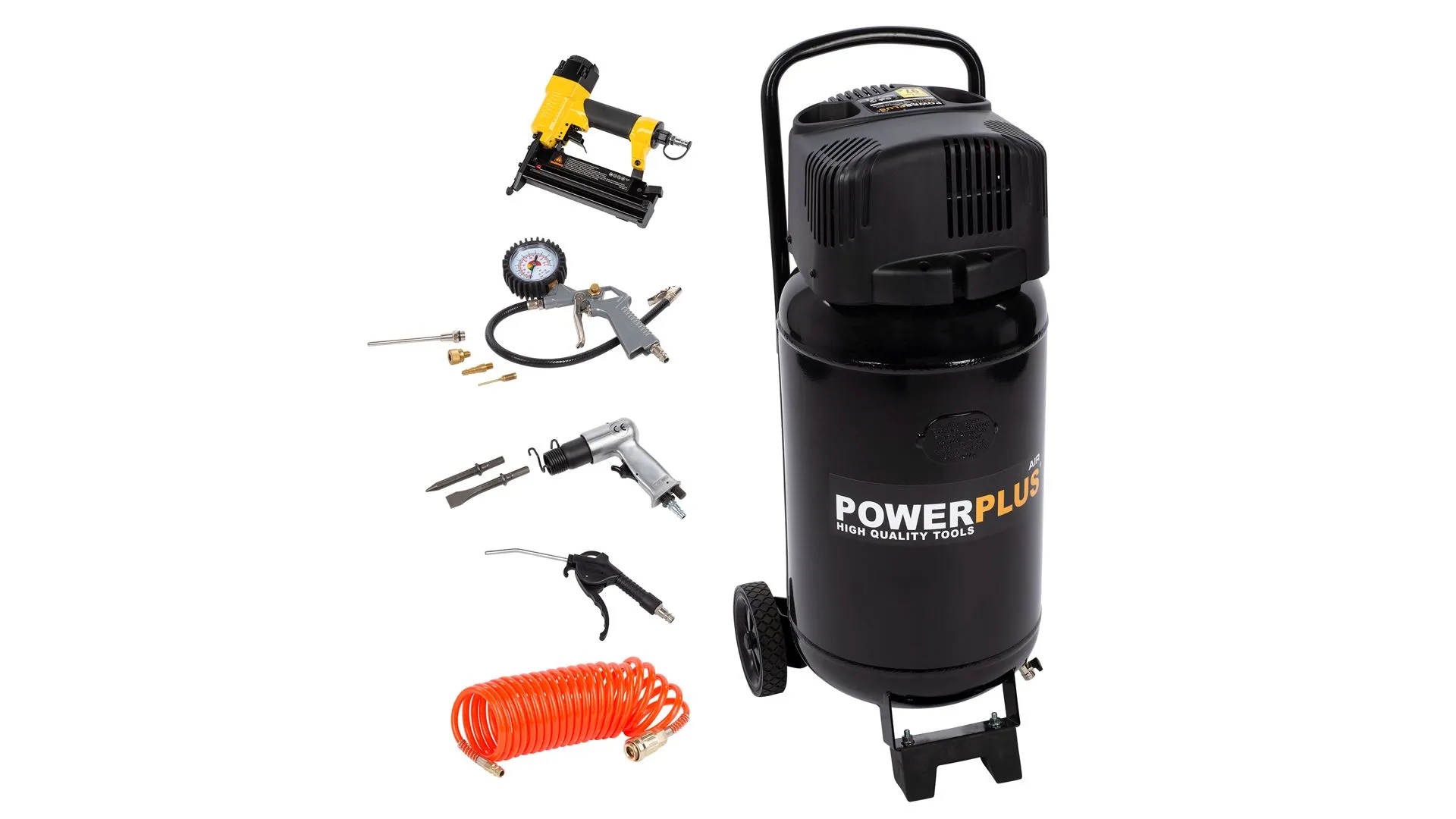 Kompressor 2,0 hk, 50 liter +9 deler