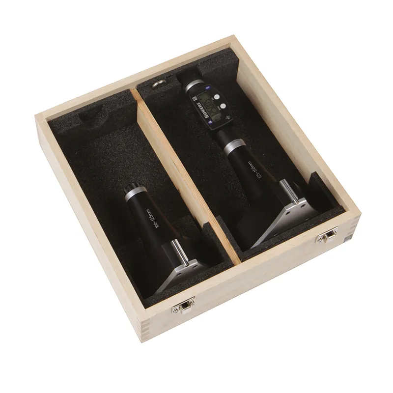 BOWERS SXTD7M-BT digitalt 3-punkt mikrometer sett 100-150 mm med Bluetooth og kontrollring
