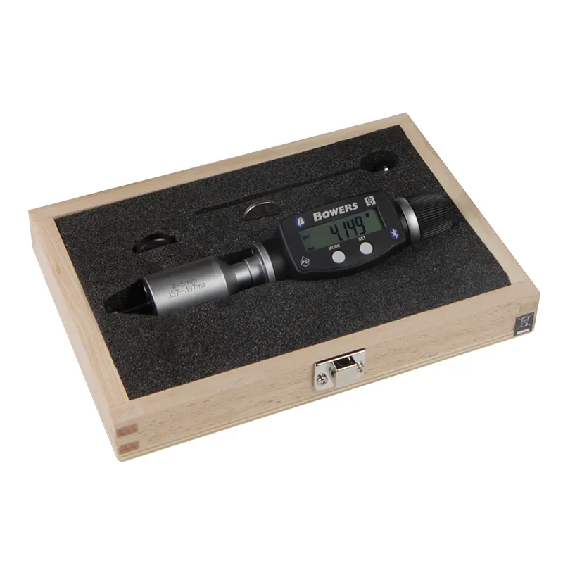 BOWERS SXTD4M-BT digitalt 3-punkts mikrometer sett 10-20 mm med Bluetooth og kontrollringer