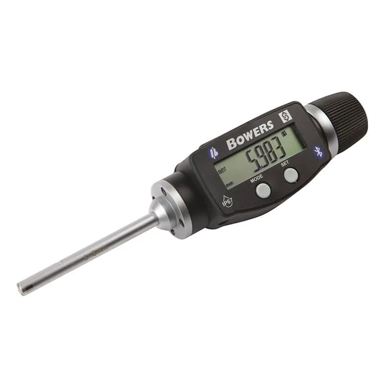 BOWERS XTD6M-BT digitalt 3-punkts mikrometer 6-8 mm med kontrollring