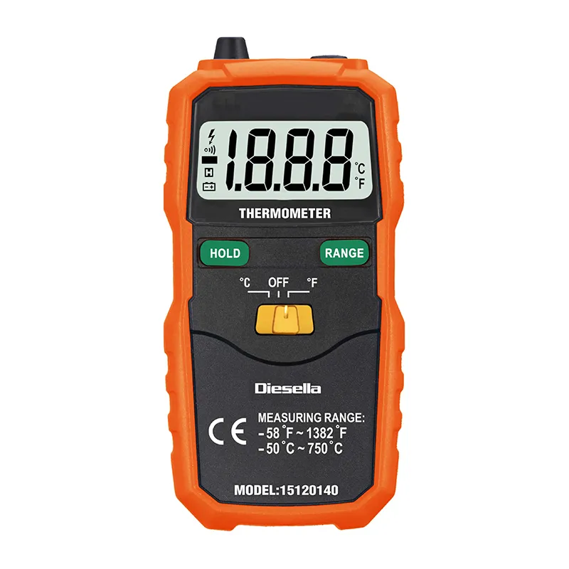 Digitalt termometer K-type (-50°C-750°C)