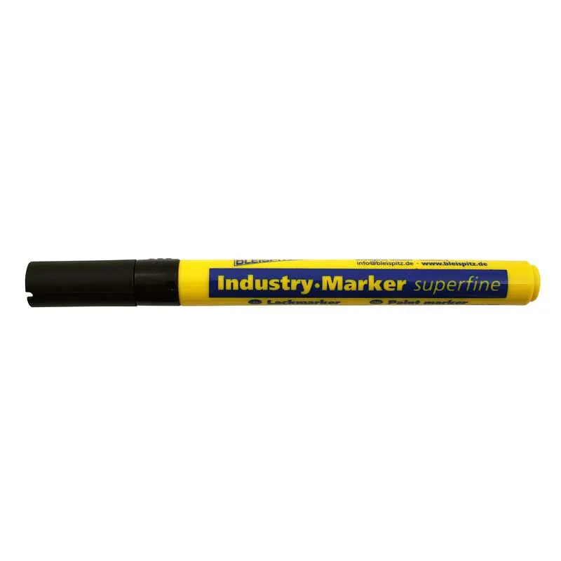 Industrimerker 0,8 mm SVART rund spiss (modell 0891)