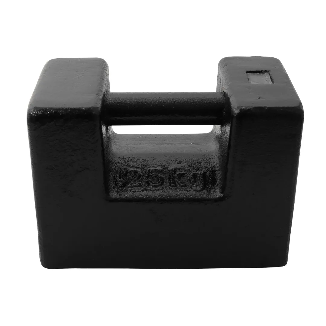 Kalibreringslodd 25kg / 1,25g Klasse M1 støpejern med grep