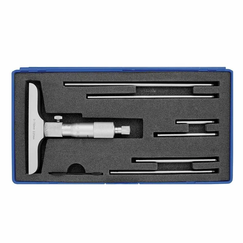 Dybdemålemikrometer 0-300 mm med sfærisk målehode