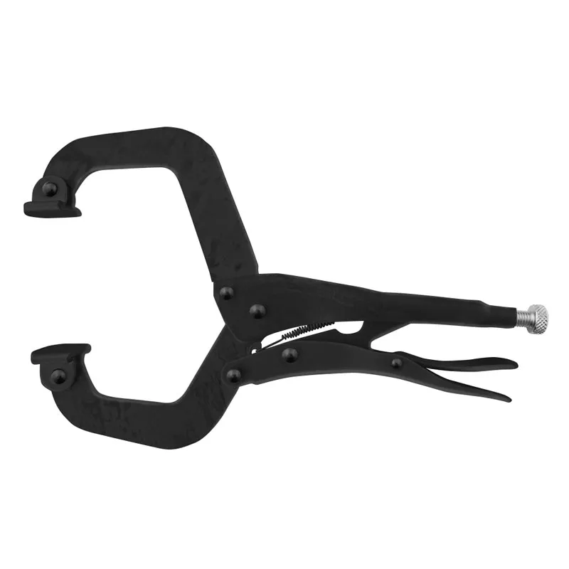WLDPRO Sveisetang D8 forskjøvet C-klemme med runde trykksko (280 mm / 11")