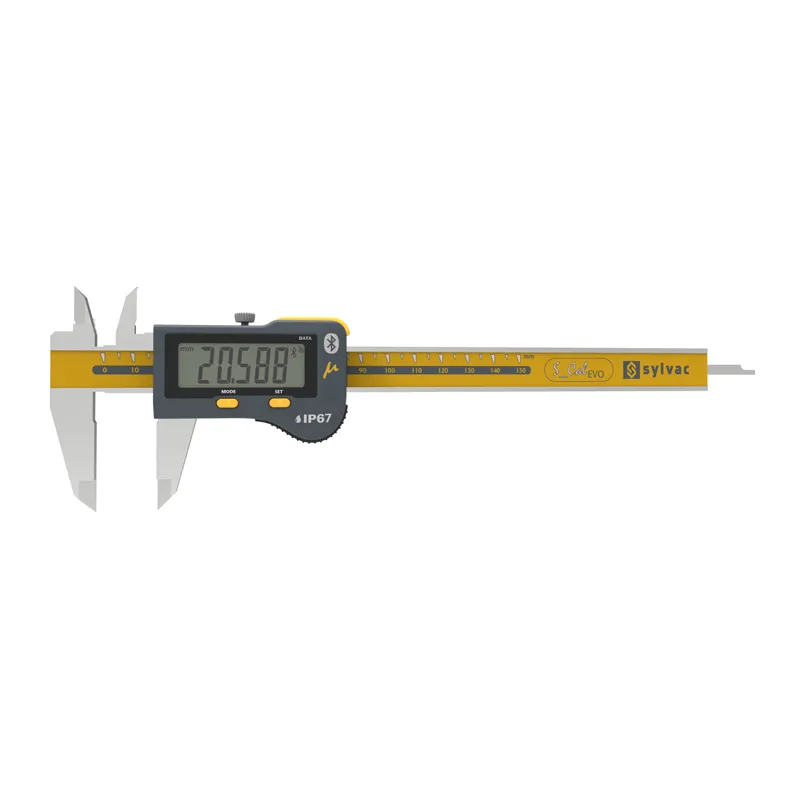 SYLVAC IP67 digital skyvelær S_Cal EVO BT Micron 150 mm (810.9506) dybdemål 4x1,4 mm