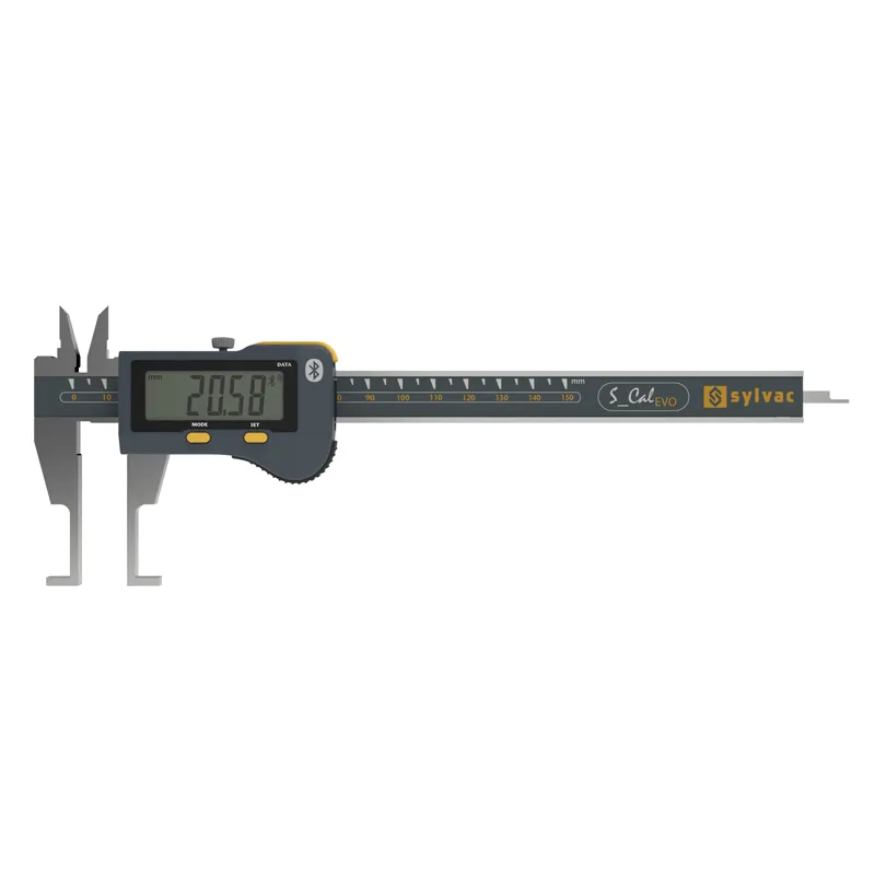 SYLVAC IP67 digital skyvelær S_Cal EVO INT. Groove 150 mm (810.1600) med bluetooth