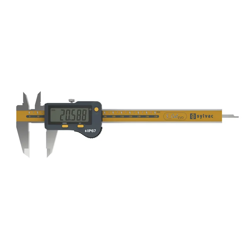 SYLVAC IP67 digital skyvelær S_Cal EVO Micron 150 mm (810.9702) dybdemål 4x1,4 mm