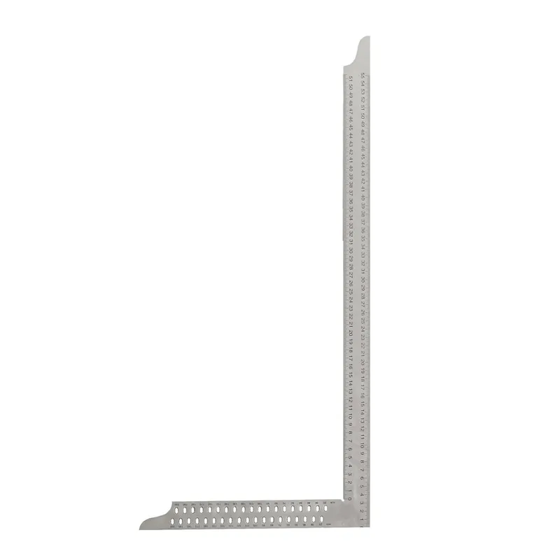 Snekker-/tømrervinkel 1000x380x35 mm med dobbel skala og merkehull