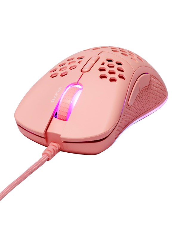 Deltaco GAMING PM75 Ultralight Wired - Gaming mus - 7 - Rosa