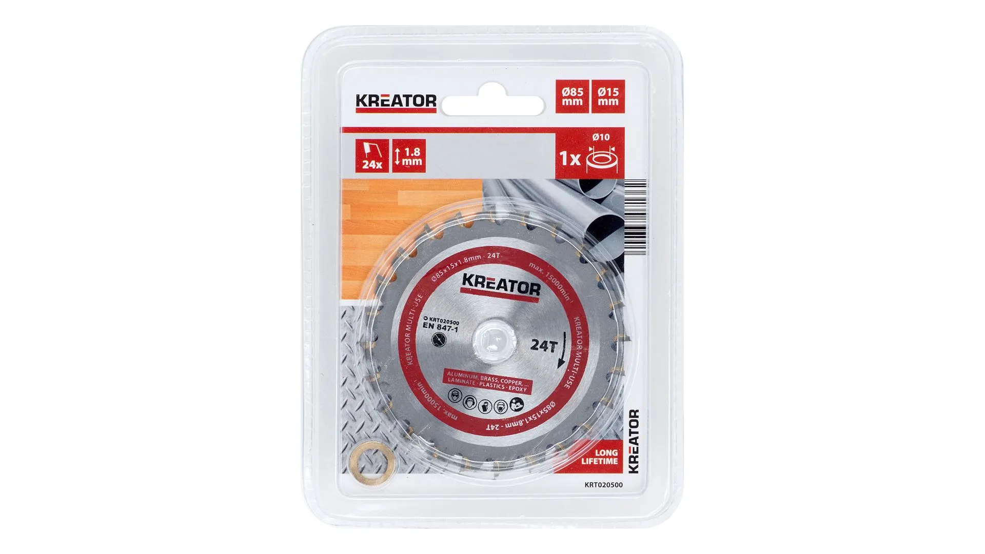 Rundsagblad 85 mm ALU - 24 HM tenner