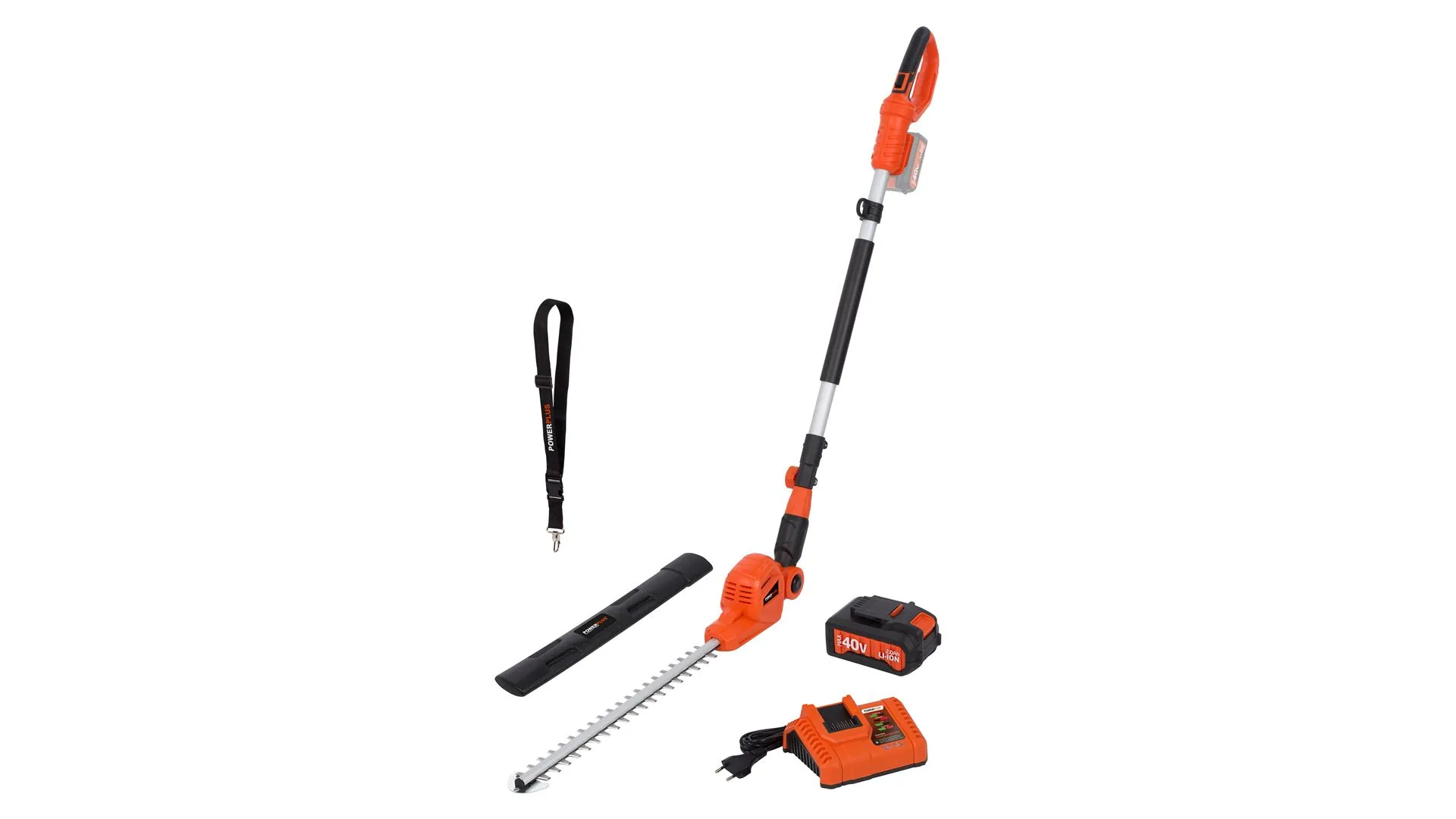 Hekksaks teleskopstang med 40 V batt