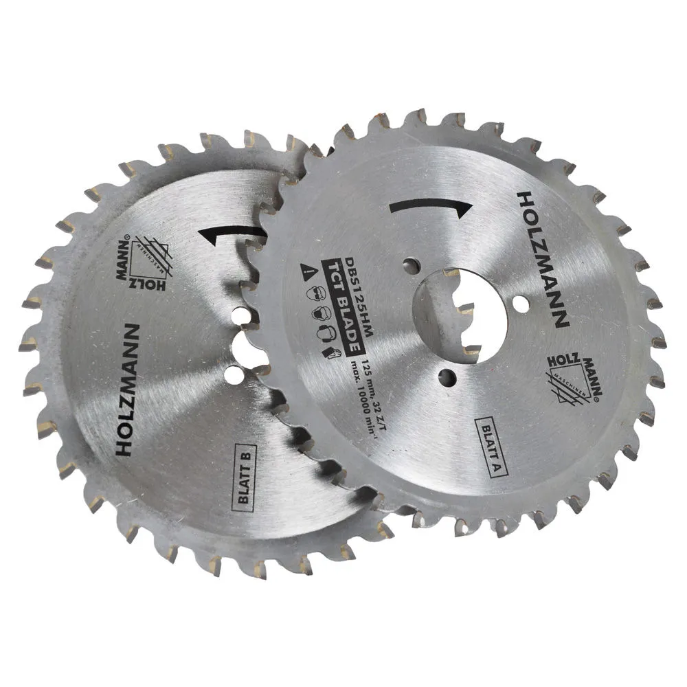 HM sirkelsagblad DBS125, 2 stk. Holzmann DBS125HM