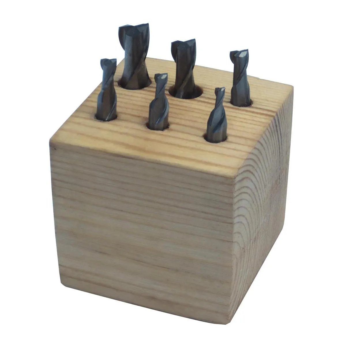 Endefreser sett Holzmann FFS6 2 skjærs 3-10mm