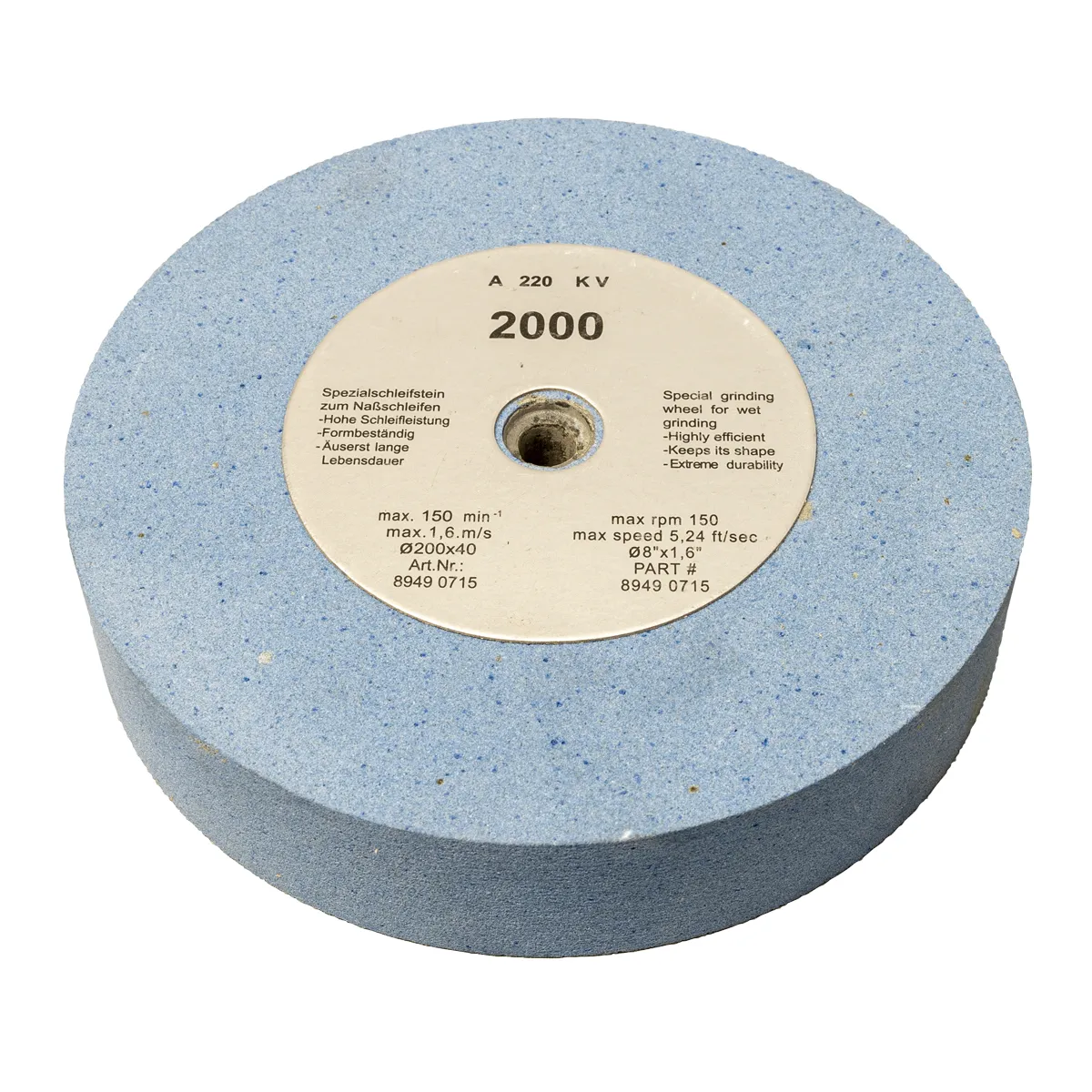 Slipeskive ø200x40 mm til NTS200S Holzmann NTS200SST