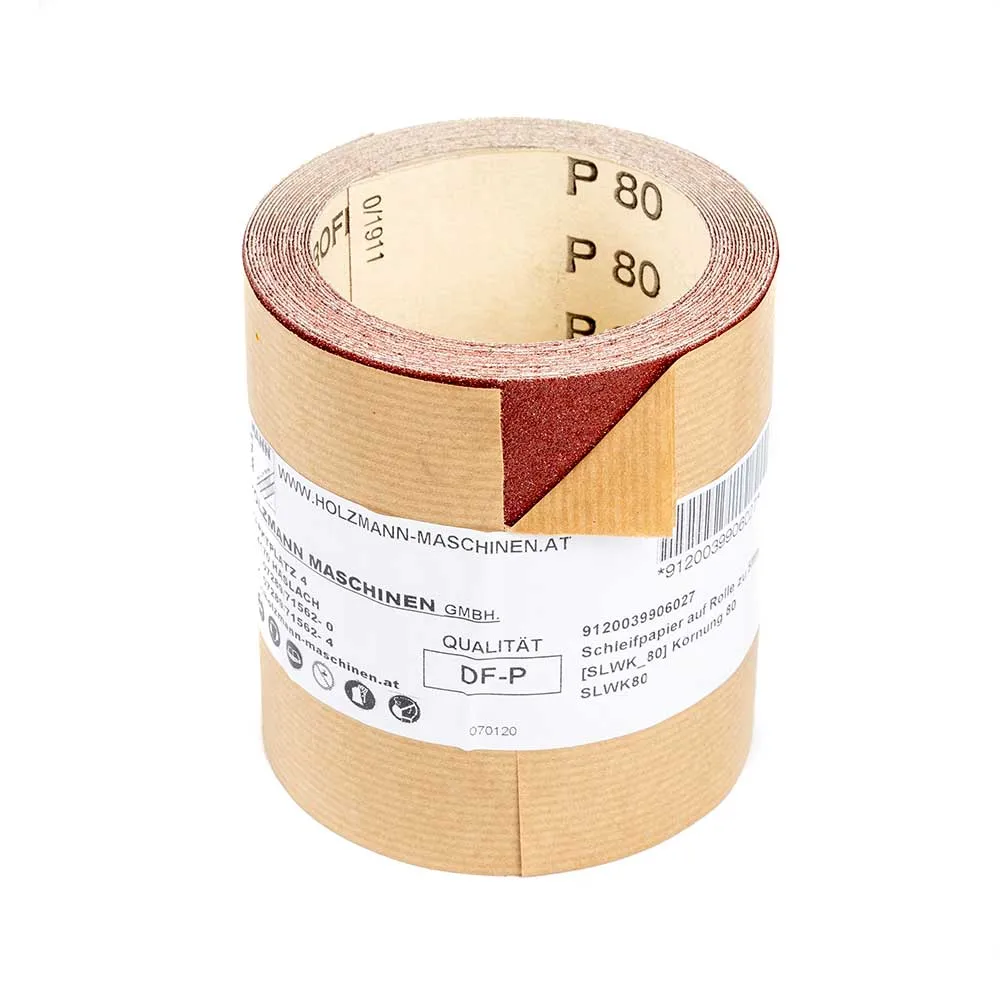 Slipepapir på rull 5lfm K80 Holzmann SLWK80