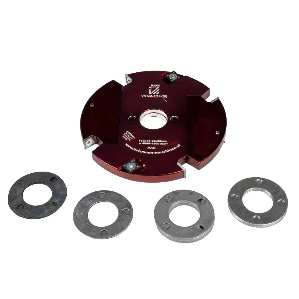 Justerbar notfreser 2-delt Ø160 mm 14-28 mm Holzmann VN160-2(14-28)