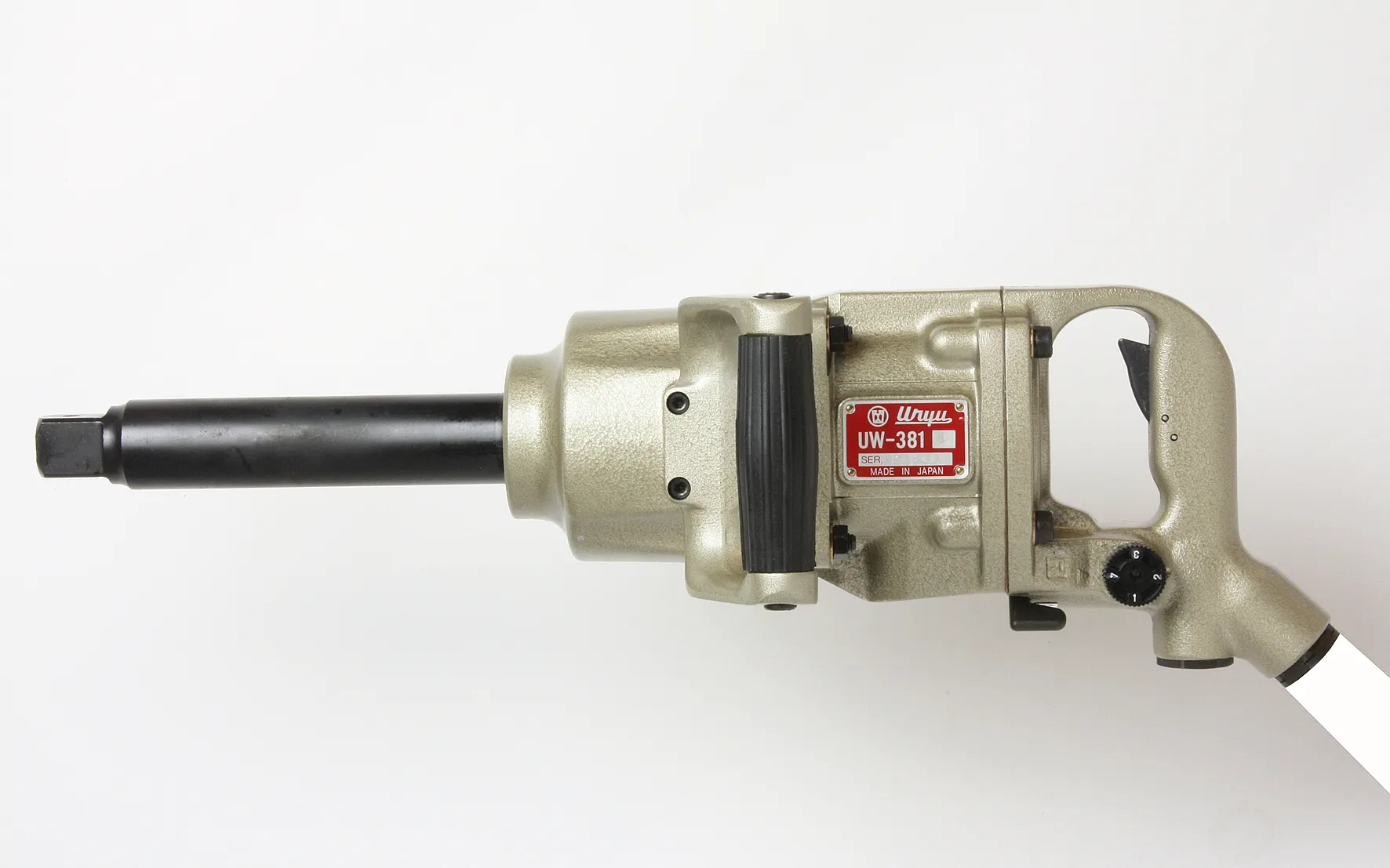 Muttertrekker UW-381 (L) 1" firkant, slitesterk rett, lang aksel
